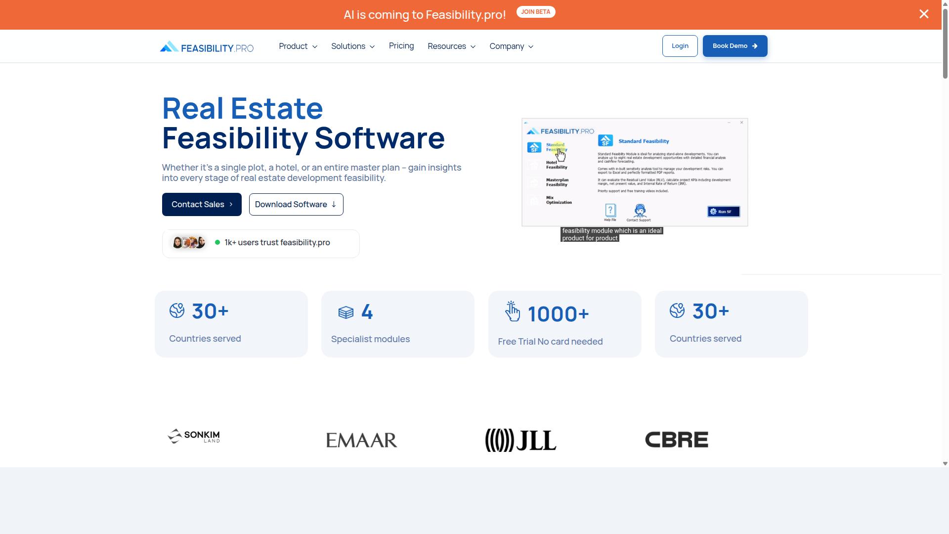 Feasibility.pro website